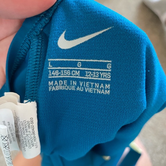 Nike Blue Two Piece Swim Suit US L - Picture 5 of 6